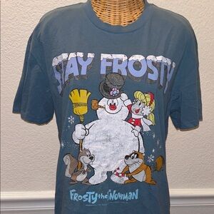 Frosty the Snowman Tee Shirt TShirt Size M Unisex